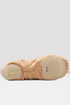 Childrens Performa Stretch Canvas Ballet Shoes