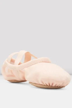 Childrens Performa Stretch Canvas Ballet Shoes