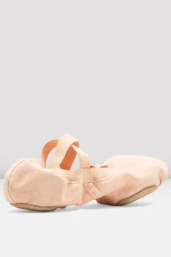 Childrens Pro-Elastic Canvas Ballet Shoes