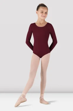 Girls Basic Long Sleeve Leotard