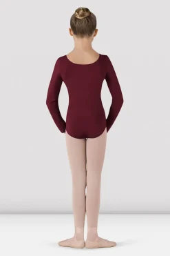 Girls Basic Long Sleeve Leotard