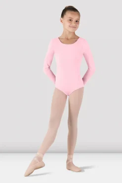Girls Basic Long Sleeve Leotard