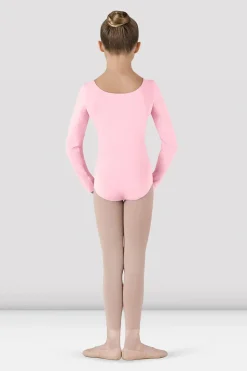 Girls Basic Long Sleeve Leotard
