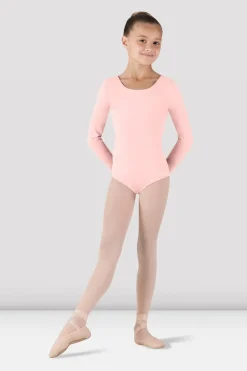 Girls Basic Long Sleeve Leotard