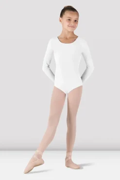 Girls Basic Long Sleeve Leotard