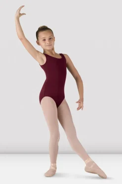 Girls Basic Round Neck Tank Leotard