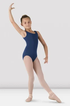 Girls Basic Round Neck Tank Leotard