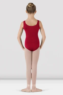 Girls Basic Round Neck Tank Leotard