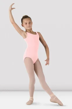 Girls Basic Round Neck Tank Leotard