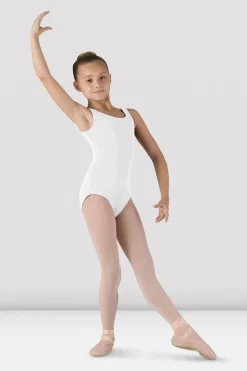 Girls Basic Round Neck Tank Leotard