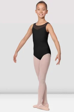 Girls Boutique Mesh Bodice Leotard