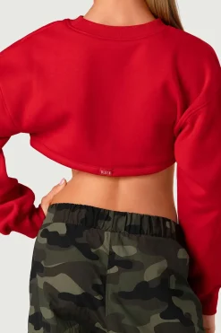 Girls Cropped Bolero Sweat Top