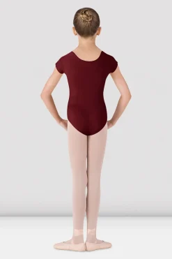 Girls Dujour Cap Sleeve Leotard