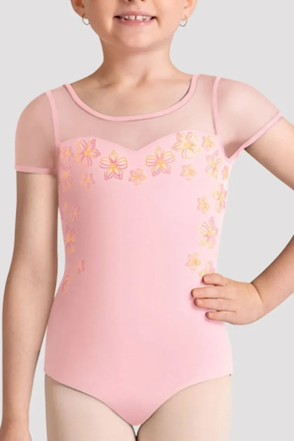 Girls Logan Cap Sleeve Leotard