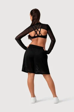Girls Mesh Bolero Crop Top