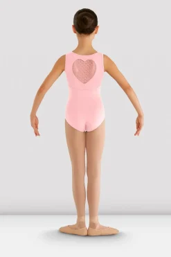 Girls Miame Heart Mesh Leotard