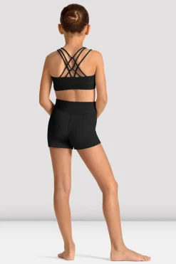 Girls Mirella Celestia Cross Back Printed Crop Top