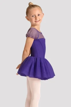 Girls Mirella Celestia Short Sleeve Printed Tutu Dress