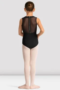 Girls Mirella Celestia Zip Back Printed Leotard