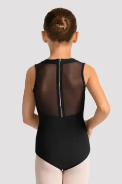 Girls Mirella Celestia Zip Back Printed Leotard
