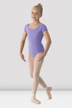 Girls Mirella Classic Short Sleeve Leotard