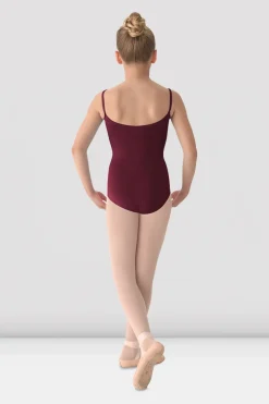 Girls Mirella Princess Seam V Front Camisole Leotard