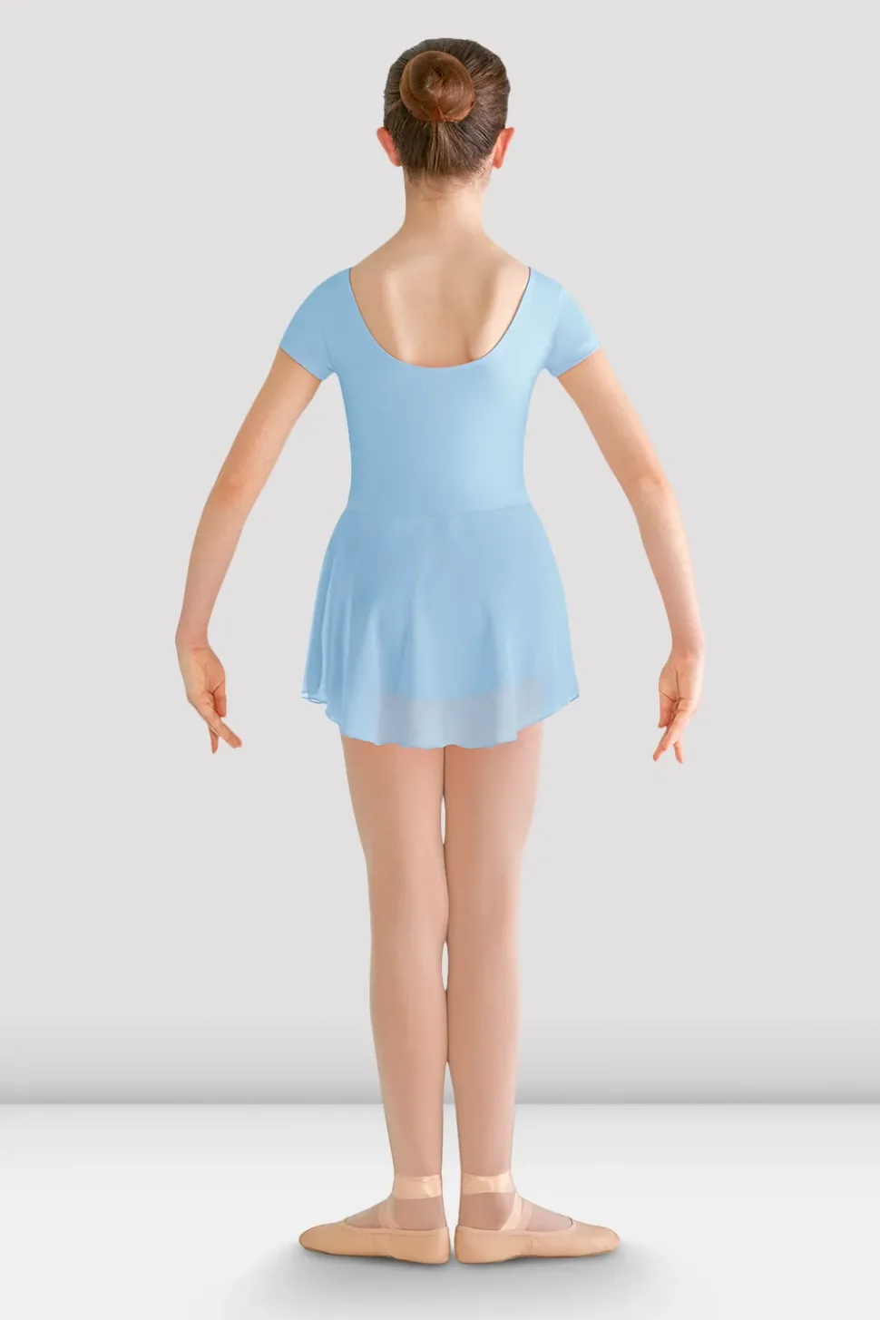 Girls Prisha Short Sleeve Skirted Leotard