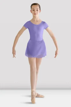 Girls Prisha Short Sleeve Skirted Leotard