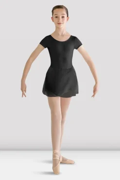 Girls Prisha Short Sleeve Skirted Leotard