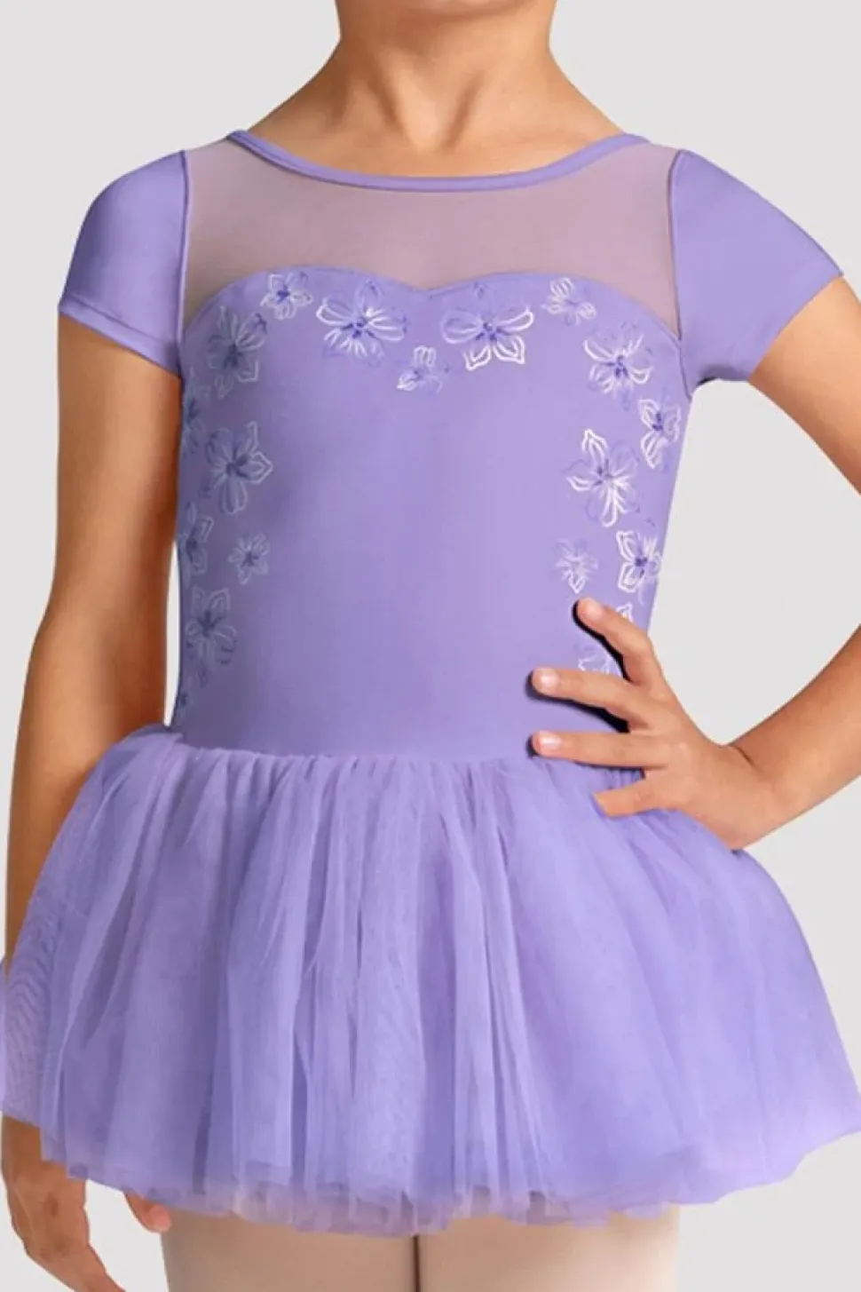 Girls Sharon Cap Sleeve Tutu Dress