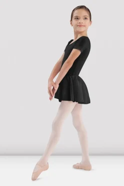 Girls Short Sleeve Skirted Leotard
