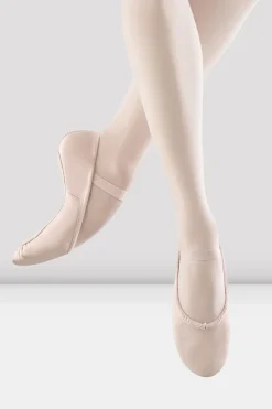 Ladies Dansoft Leather Ballet Shoes