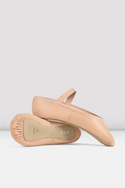 Ladies Dansoft Leather Ballet Shoes