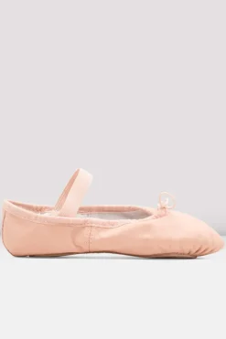 Ladies Dansoft Leather Ballet Shoes