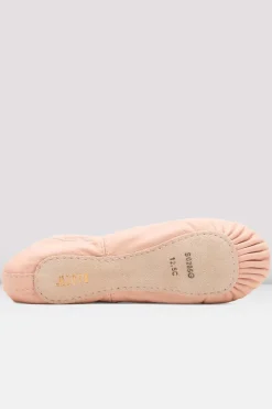 Ladies Dansoft Leather Ballet Shoes