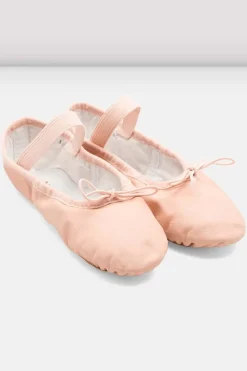 Ladies Dansoft Leather Ballet Shoes