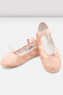 Ladies Dansoft Leather Ballet Shoes