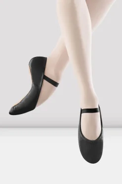 Ladies Dansoft Leather Ballet Shoes