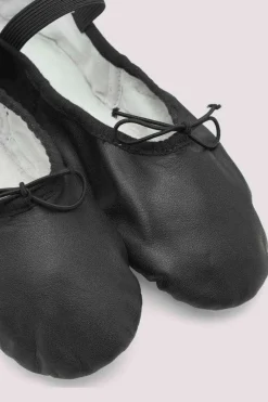 Ladies Dansoft Leather Ballet Shoes