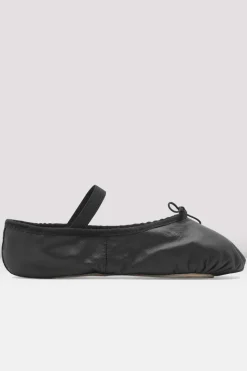 Ladies Dansoft Leather Ballet Shoes