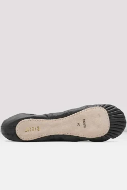 Ladies Dansoft Leather Ballet Shoes
