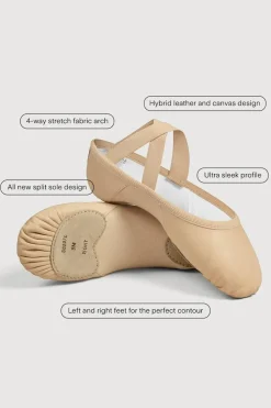 Ladies Enhance Leather Ballet Shoes