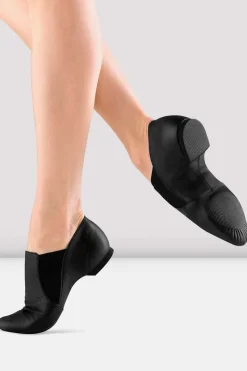 Ladies Leather Elasta Jazz Booties