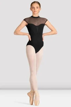 Ladies Mirella Celeste Cap Sleeve Printed Leotard