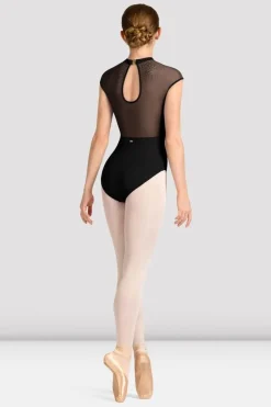 Ladies Mirella Celeste Cap Sleeve Printed Leotard