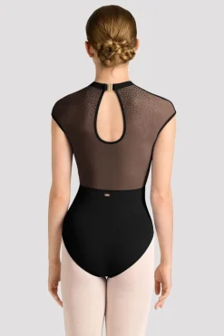 Ladies Mirella Celeste Cap Sleeve Printed Leotard