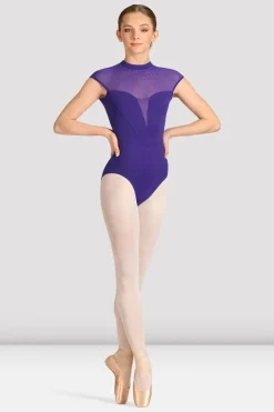 Ladies Mirella Celeste Cap Sleeve Printed Leotard