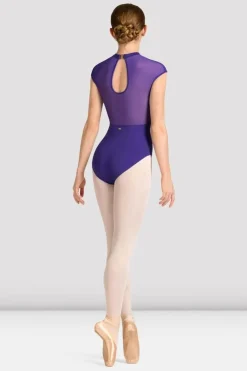 Ladies Mirella Celeste Cap Sleeve Printed Leotard