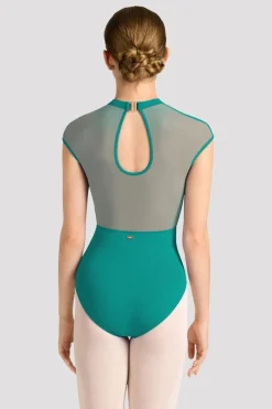 Ladies Mirella Celeste Cap Sleeve Printed Leotard