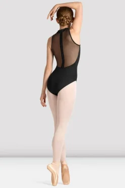 Ladies Mirella Celeste Zip Back Printed Leotard